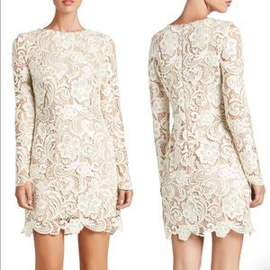 DRESS THE POPULATION Jessica Crochet Shift Dress